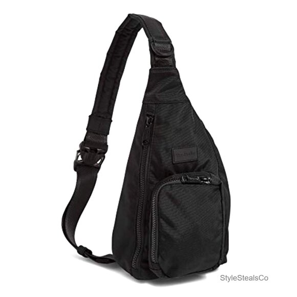 Recycled Mini Sling Backpack, Lightweight Daypack with Adjustable Strap main image 6